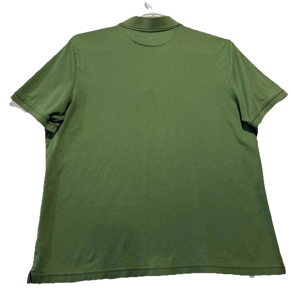 Banana Republic Men's‎ Short Sleeve Luxe Touch Polo Green Medium